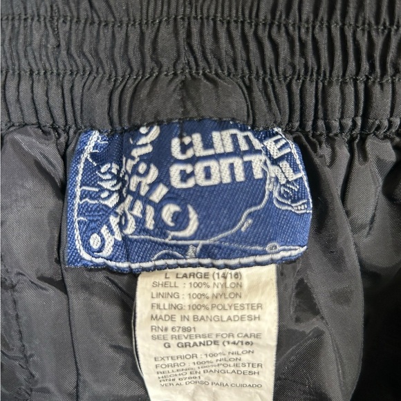 Climate Control Vintage Black Snow/Ski Pants Size L 14-16 great condition - Picture 3 of 8